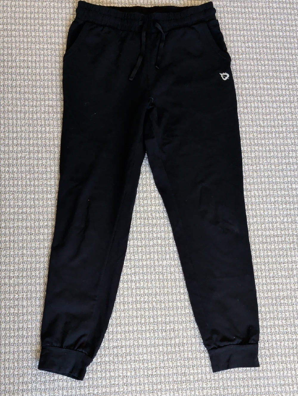 Baleaf Black Joggers with Red Flame Logo Women Size M